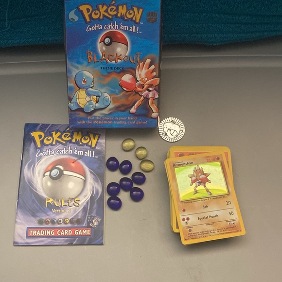 Pokemon Other - BLACKOUT Base Set Theme Deck WITH Damage Counters (60 Pokemon Cards)